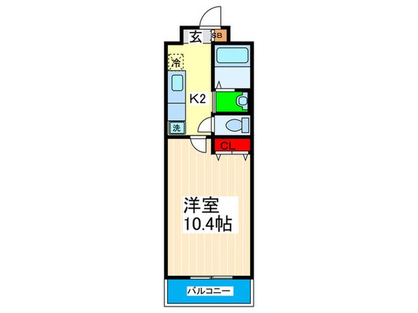 オリエンス・夕陽丘の物件間取画像